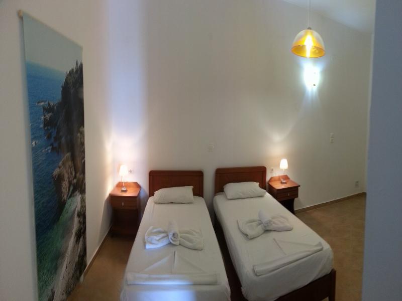 Nereides Seaside Apartments Marathokampos Bagian luar foto