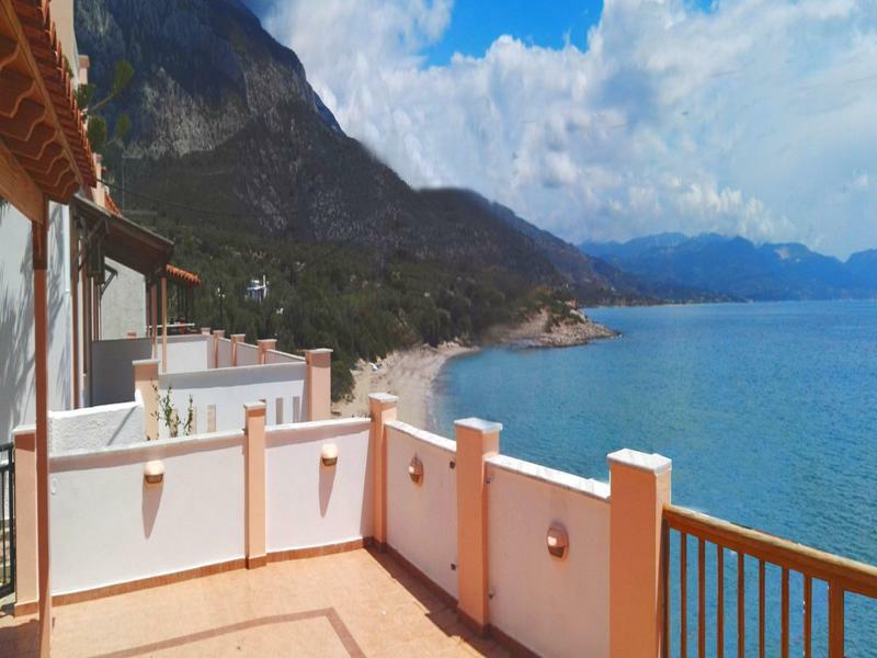 Nereides Seaside Apartments Marathokampos Bagian luar foto